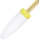 Beauticom Professional USA Ceramic White Flame Cone Shaped Bit Nail Drill 3/32" Shank Size (Extra Fine, Flame Bit) Beauticom