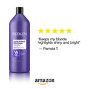Redken Color Extend Blondage Color Depositing Purple Shampoo | For Blonde Hair | Neutralizes Brassy Tones In Blonde Hair | With Salicylic Acid | 33.8 Fl Oz REDKEN