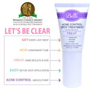 Belli Skincare Acne Control Spot Treatment - Skin Care Treatment - Acne Treatment - Vegan Face Wash - Pregnancy Acne Treatment - Acne Spot Treatment for Face - Face Care Belli Skin Care