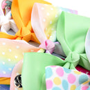 6 Pieces/Set 5 Inches Baby Girl Hair Clips Hair Bows Barrettes Linen Bows Alligator Clip Hair Accessories for Little Girls Toddler Gifts (STYLE-8) TAYESHA