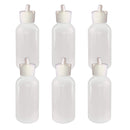 510 Central Boston Round Flip Top Pour Spout Cap 120mL (4oz, 6 Pack) LDPE Plastic Bottle Made In USA 510 Central