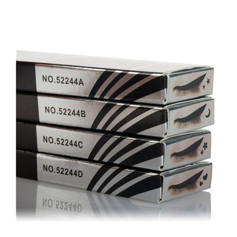 Pinkiou Eyeliner Pen with Eye Makeup Stamp Waterproof Double Sided Long Lasting Seal Eyeliner (4 in 1) Pinkiou