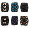 Yeshan Magic Hair Side Combs for Women Wood Beaded Stretch Double Hair Side Combs Clips Bun Maker Hair Accessories,Pack of 6 Yeshan