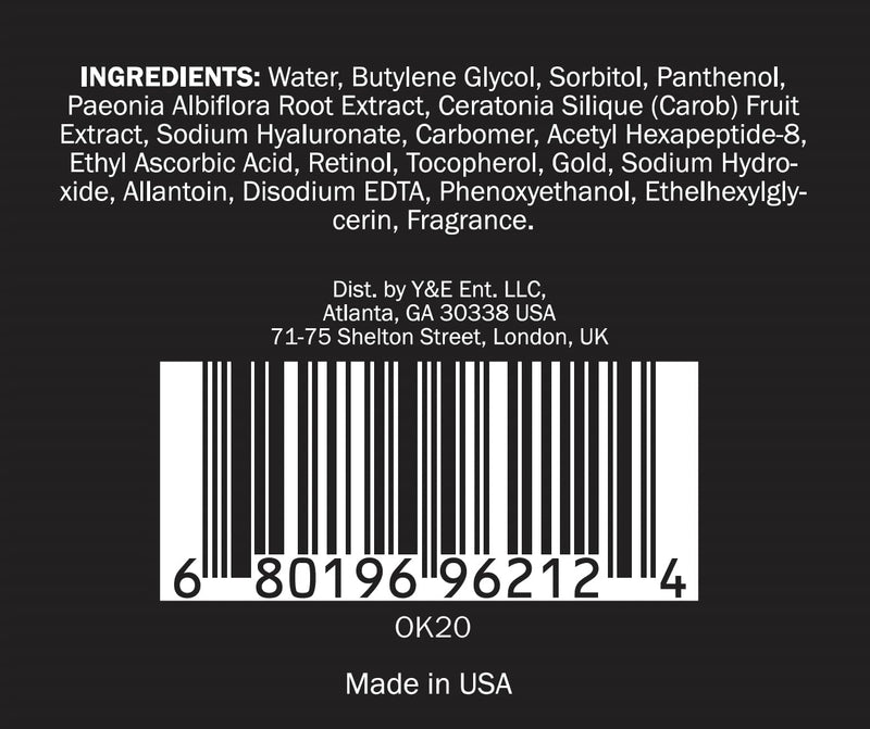 GLO24K Timeless Serum with 24k Gold, Peptides, and Vitamins A,C,E. A Powerful formula to nourish and revitalize your skin.
