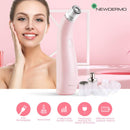 NEWDERMO 2-IN-1 Microdermabrasion Machine for Facial, Diamond Microdermabrasion Device USB Rechargeable - Advanced Home Facial Treatment Machine (Pink) NEWDERMO