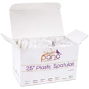 200pcs PANA Cosmetic Make Up Disposable Plastic 2.5" Spatulas Skin Care Facial Cream Mask Spatula (WHITE-200 Pieces in a Box) PANA Store