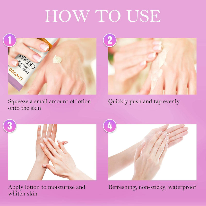 LOVOOD Dark Spot Corrector Cream - Underarm, Neck, Armpit, Knees, Elbows, Private Areas, Intimate Areas - Upgraded Formula, Instant Result 2 fl.oz LOVOOD