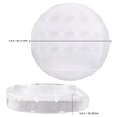 PANA Nail Drill Bit Holder Stand Display Organizer- Dust Proof Storage Container Box Case Tools for Home Use or Nail Salon - (12 Holes, Round (Clear)) PANA