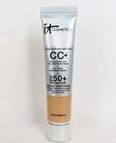 IT Cosmetics Your Skin But Better CC+ Cream Travel Size, Light (W) - Color Correcting Cream, Full-Coverage Foundation, Hydrating Serum & SPF 50+ Sunscreen - Natural Finish - 0.406 fl oz It Cosmetics
