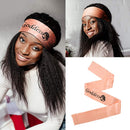 Edge Wrap for Black Hair - Satin Edge Laying Scarf for Lace Frontal Wigs Edge Wrap Soft Wig Grip Headband for Makeup, Facial, Sport, Yoga (Pink) LEEONS