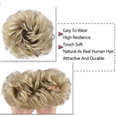 Messy Bun Hair Piece Scrunchy Hair Extensions Tousled Updo Ponytail With Synthetic Hair Elastic Rubber Band Accessories Ash Blonde Aileam Store