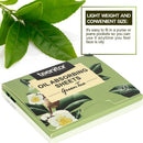 Teenitor Oil Blotting Sheets, 100 Sheets Green Tea Oil Absorbing Tissues Paper, Large 10cmx7cm Oil Blotters Teenitor