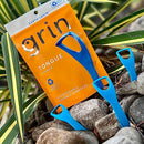 GRIN Tongue Cleaner, 32 Count, Disposable Tongue Cleaner, Hygienic Scraper, Recycled Plastic, Clean Tongue, Promote Fresh Breath, Includes Safe Fold- Back Tooth Pick (Pack of 3) Infinity Warehouse