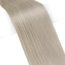 YoungSee 24inch Real Hair Extensions I Tip Platinum Blonde Itip Hair Extensions Human Hair Pre Bonded Keratin Hair Extensions