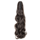 18" Long Curly Claw Ponytail Extension Clip In On Hairpiece With Jaw/Claw Synthetic Fluffy Pony Tail One PieceFor Women's Trendy (18"big wave,dark brown) S-noilite Store