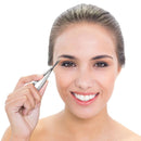 Millan Collection 4.5inch Straight Stainless Steel Squeeze Scissors - Facial Hair Scissors, Eyebrow Trimmer, Grooming Scissors for Shaping, Ear, Nose, Nostril and Mustache Trimming (MC-45SIS) Millan Collection