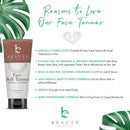 Face Self Tanner Tanning Lotion - Fair to Medium Self Tanning Lotion Fake Tan, Tanning Lotion Self Tanner Face Tanner, Sunless Tanner for Face, Buildable Natural Glow, Self Tan Sunless Tanning Lotion Beauty by Earth