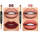 6Pcs Lip Liner and Lipstick Makeup Set,DNM Nude Matte Mat Matt Lipstick 24H and Lip Liner Set Matt Liquid for Black Mature Women Waterproof Long Lasting 24 Pens Lipstick Matte Kit with Lip liners 01 evpct