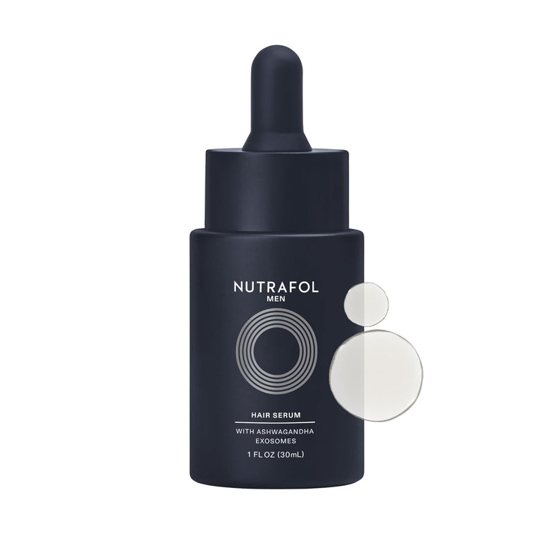 Nutrafol Men's Hair Serum, Clinically Tested to Support Visibly Thicker Hair and Scalp Coverage, Lightweight and Non-Greasy, for Daily Use - 30mL, 1 Bottle Infinity Warehouse