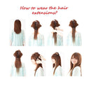 Double Weft 100% Remy Human Hair Clip in Extensions Full Head Thick Thickened Long Soft Straight 8pcs 18clips 20" / 20 inch 150g