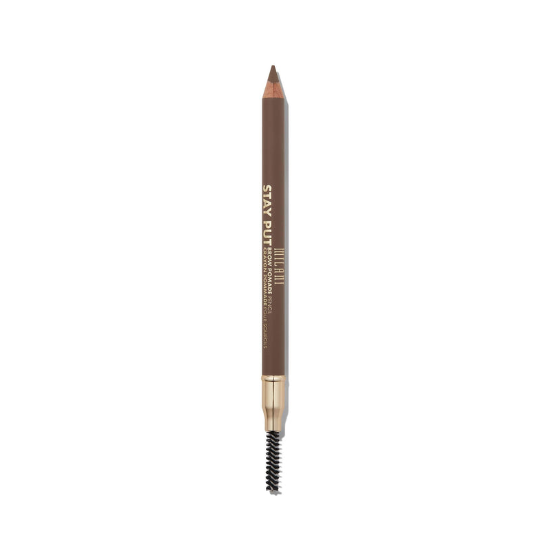Milani Stay Put Brow Pomade Pencil - Brunette (0.03 Ounce) Vegan, Cruelty-Free Eyebrow Pencil to Fill, Shape & Define Brows Milani