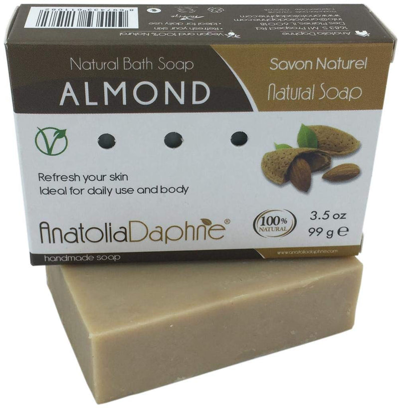 Anatolia Daphne 100% Natural Soap w/ Organic Ingredients, Vegan, Moisturizing, Handmade, Scented w/ Premium Essential Oils, Body Soap, Face Soap,and Bath Soap, Detox Spa Soap Bar Gift Set, 3.5 oz (Deluxe, Mix of 6) AnatoliaDaphne