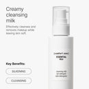 [ comfort zone ] Essential Cleansing Milk, Creamy Silkening Face Wash, Gentle Makeup Remover, Nourishing Daily Cleanser, Dry Skin & All Skin Types, Natural Ingredients, Made in Italy, 6.76 Fl Oz Infinity Warehouse