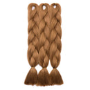 24 Inch Ombre Jumbo Braiding Hair Extensions Jumbo Braid Hair Ombre Long Jumbo Braids For Box Twist Braid Crochet Hair High Temperature Fiber 3 Tone Colored ( 5 Bundles, Light Auburn ) S-noilite