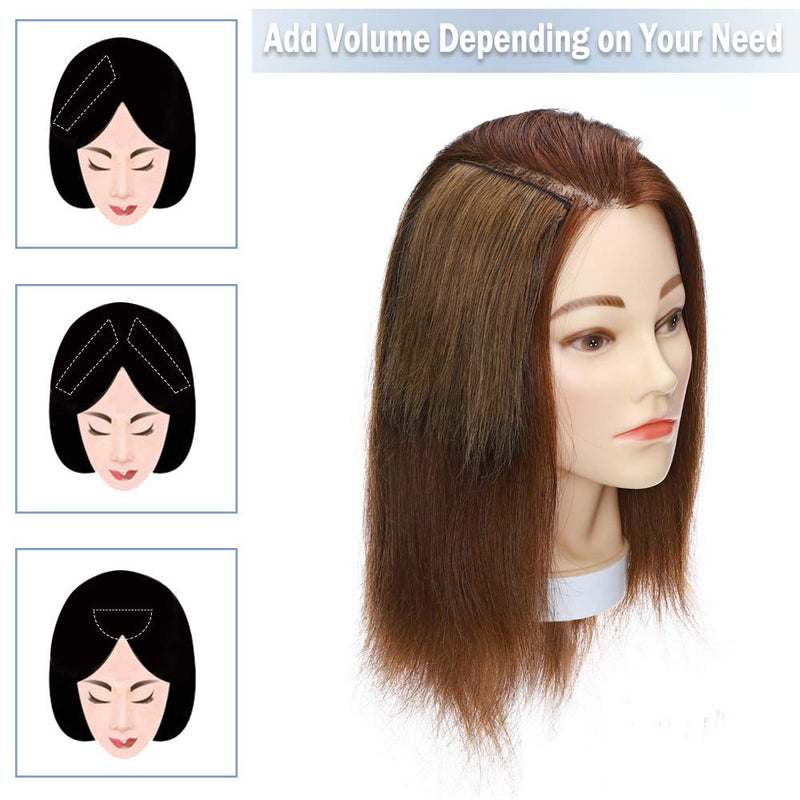 Human Hair Clip in Mini Hair Extensions for Men and Women 4 Inch