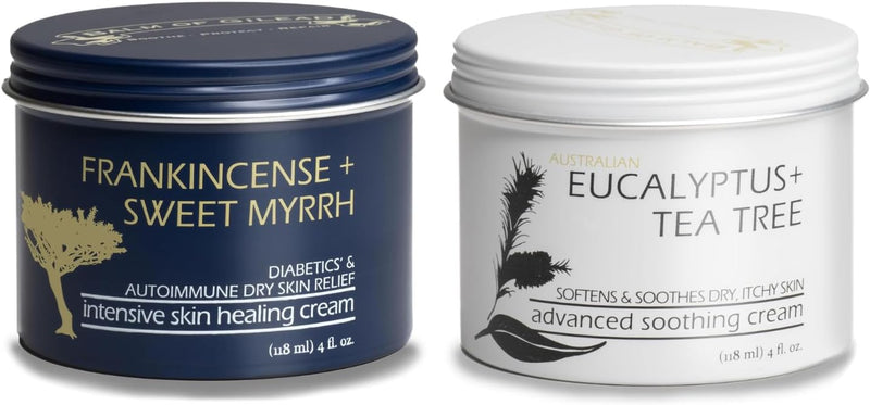 Foot Healing Cream – Intensive Moisture and Healing, Foot Care and Body, Skin Soothing Cream - Eczema, Ringworm, Dry, Chaffed Skin, Nail - Tea Tree with Eucalyptus, Frankincense and Sweet Myrrh Infinity Warehouse