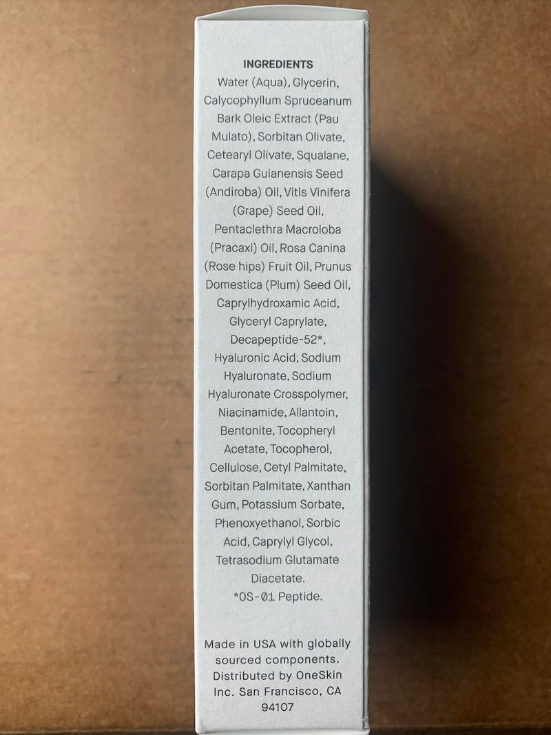 oneskin FACE OS-01 Peptide Topical Supplement & Skin Longevity Age Reversal Moisturizer Infinity Warehouse