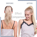 100% Remy Human Hair Ponytail Extension One Piece Claw/Jaw Clip Ponytail Hairpiece Clip In Pony Tail Extensions For Girl Lady Women Long Straight