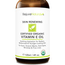 Vitamin E Oil - 100% All Natural & USDA Organic (LARGE 4oz Bottle) Visibly Reduce the Look of Scars, Stretch Marks, Dark Spots & Wrinkles for Hydrated & Youthful Skin. Face & Body Moisturizer RejuveNaturals