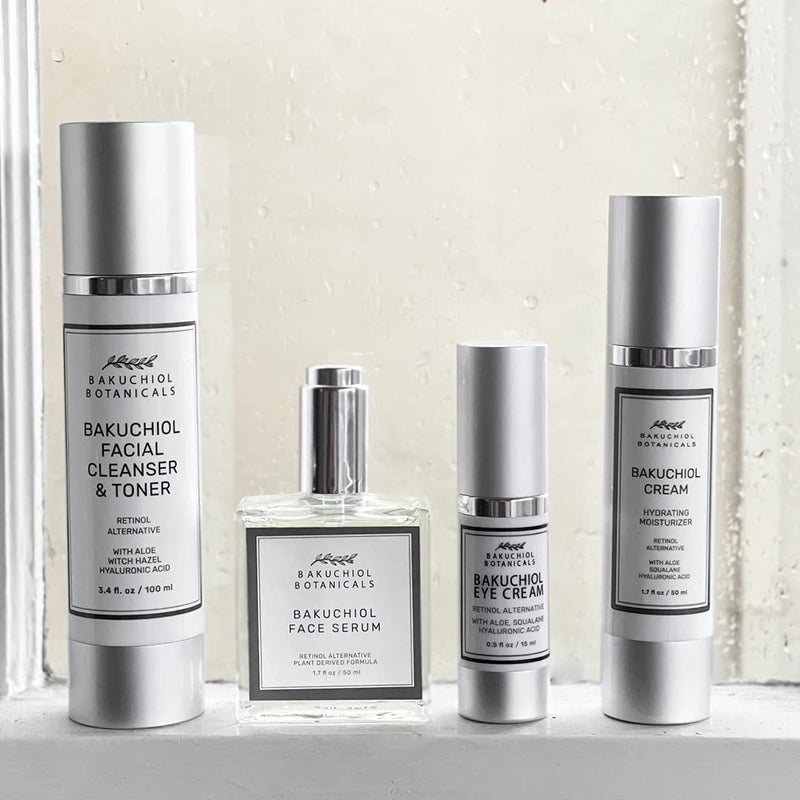 Bakuchiol Botanicals Eye Cream .5 Oz (3 Pack) - Clinical Strength Bakuchiol, Aloe, Squalane, Hyaluronic Acid, Caffeine, Vitamin E, B5, B3 - All Natural Plant Derived Ingredients - Made in USA Bakuchiol Botanicals