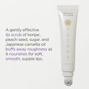 Tatcha Kissu Lip Scrub, Moisturizing Lip Exfoliant with Peach Seed Scrub for Polish, Smooth Lips Infinity Warehouse