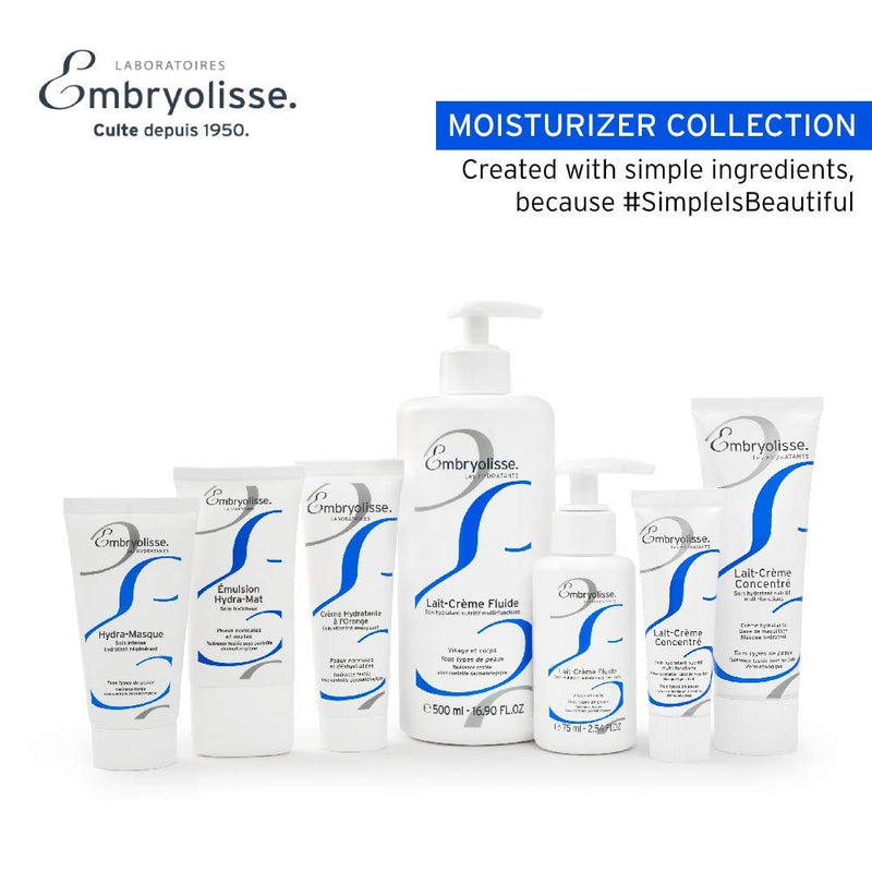 Embryolisse Lait-Crème Concentré, Face Cream & Makeup Primer - Cream for Daily Skincare - Face Moisturizers for All Skin Types (2.54 Fl Oz (Pack of 1)) Embryolisse
