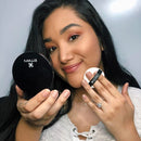 Emani Flawless Matte Powder Foundation - Medium to Full Coverage, Lightweight & Nourishing - Crease-Free & Non-Caking Finish - 12 Grams, Deep Golden (Medium Tan) Emani