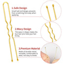 Bun Hair Pins, IKOCO 80pcs U Shaped Hair Pins for Women with Storage Box, Golden, 2.4 inch IKOCO