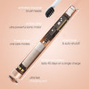 AquaSonic Pulse – Ultra Whitening Electric Toothbrush w Activated Charcoal Whitening Bristles – Sonic Rechargeable Toothbrush – 3 Modes & Smart Timers – Lasts 45 Days – Home & Travel Toothbrush Aquasonic