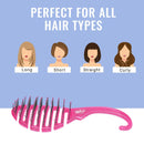 Wet Brush Hair Brush Shower Detangler - Pink Glitter - Exclusive Ultra-soft IntelliFlex Bristles - Minimizes Pain And Protects Against Split Ends And Breakage - For Women, Men, Wet And Dry Hair Wet Brush
