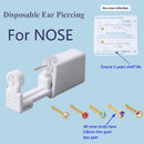 Nose Piercing Kit Nose Piercing Gun Disposable Safe Sterile Piercing Unit For Self Nose Studs Gold Color Piercing Gun Kit Tool Body Jewelry 1 Units (2mm White CZ-G201