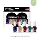 Eternal Collection – 5 Piece Set: Long Lasting, Quick Dry, Mirror Shine Nail Polish – Hardener, Bright and Shiny Finish - 0.46 Fluid Ounces Each (Elegant) Eternal