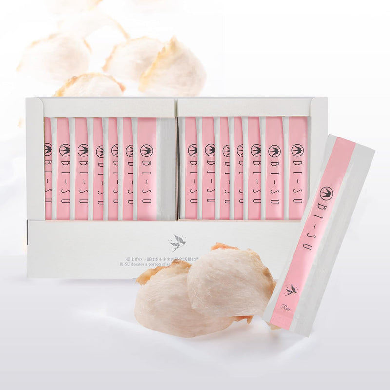 Extract Jelly Stick | Natural Swiftlet Nests Extract, Collagen, Vitamin C, Japanese Skincare, Anti-Aging, Maintains Skin's Elasticity, Boosts Immune System, GI Health, Rose Flavor, 7 PCS Infinity Warehouse