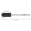 USA Pana 3/32" Safety Nail Carbide - Smooth Round Top Small Barrel Head for Electric Dremel Drill Machine (Black, Silver, Gold - 5XC to Extra Fine Grit) (Coarse, Small Barrel - DLC Black) PANA