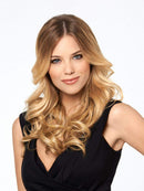 23" Grand Extension Topper Color R1416T BUTTERED TOAST - Hairdo Hairpieces 3/4 Clip In Cap Tru2Life Heat Friendly Synthetic 5 Clips Wavy Flat Iron Blow Dry Bundle Maxwigs Hairloss Booklet Hairdo & Maxwigs