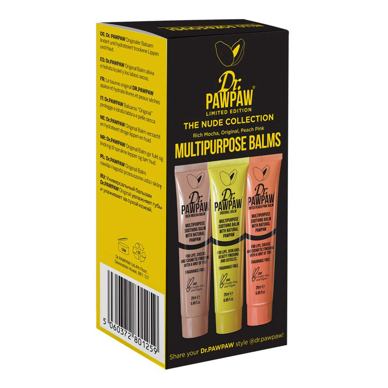 Dr. Pawpaw Multi-Purpose Balm | No Fragrance Balm, for Lips, Skin, Hair, Cuticles, Nails, and Beauty Finishing | 25 ml (Nude Collection, 1 Pack) Dr. PAWPAW ORIGINAL BALM