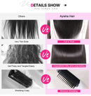 Ayisha Human Hair Water Wave Bundles Brazilian Virgin Hair Water Wave 9A Brazilian Hair Natural Water Curly Wave 3 Bundles 100% Unprocessed Human Hair Extensions Natural Black Color Ayisha