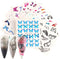 Le Fu Li 30 Sheets Butterfly Nail Art Stickers Nail Art Water Transfer Sticker with Butterfly Flower Patterns Manicure Tips，Nail Tips DIY Toenails Nail Art Decorations Accessories Decals Le Fu Li