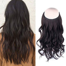 Sassina 20inch 120g Halo Hair Extensions Remy Human Hair Dark Brown Color