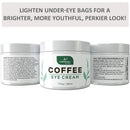 Caffeine Eye Cream For Anti Aging, Dark Circles, Bags, Puffiness. Great Under Eye Skin + Face Tightening, Eye Lift Treatment For Women, Men. Coffee, Avocado Oil, Algae, Jojoba, Vitamin C, Peptides Authentic By Nature Store